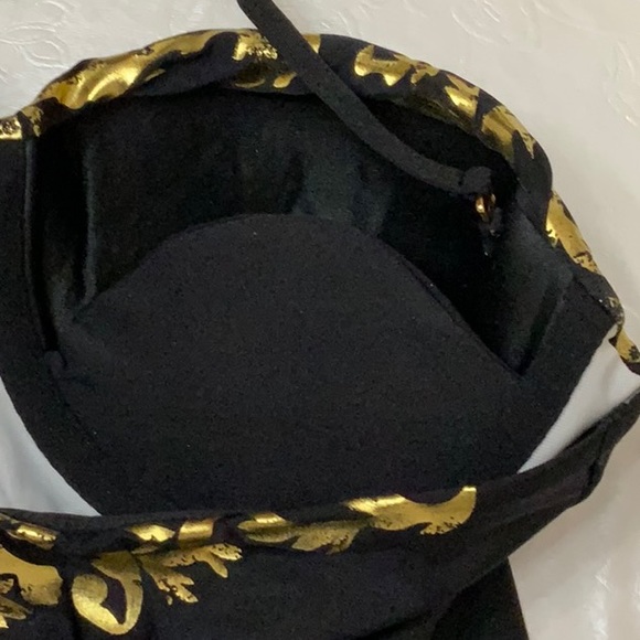 Lisa Blue TEMPLE DANCER Sweetheart Bandeau 1pc - Black (#36) - Picture 5 of 11